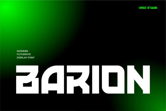 Barion: The Futuristic Display Typeface for High-Impact Campaigns