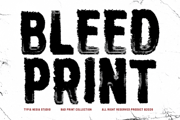 Bleed Print: The Bold Typeface for Impactful Web Design