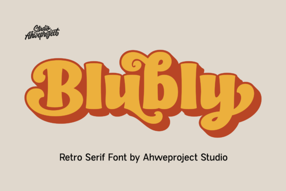 Blubly: The Bold Retro Serif Font for Modern Web Design