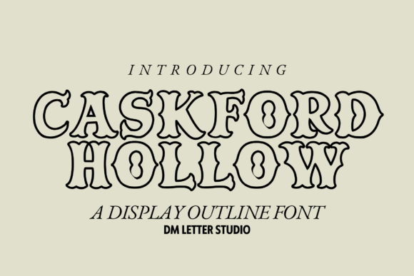 Caskford Hollow: The Vintage Display Typeface for Scroll-Stopping Campaigns