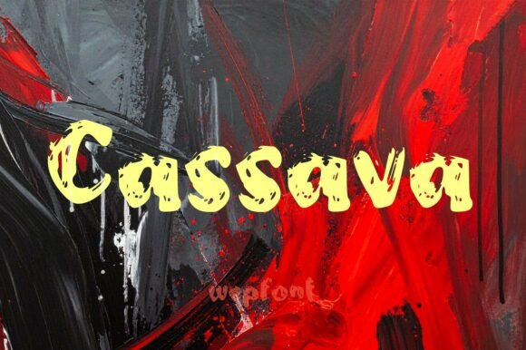 Cassava: The Bold Display Font for Handmade Product Creators