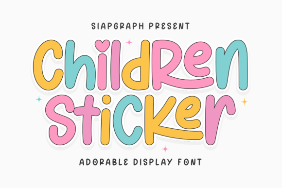 Children Sticker: A Playful Font for Handmade Creations