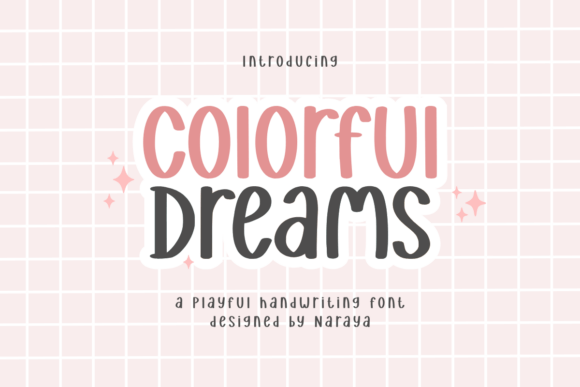 Colorful Dreams: A Playful Display Font for Vibrant Brand Identity
