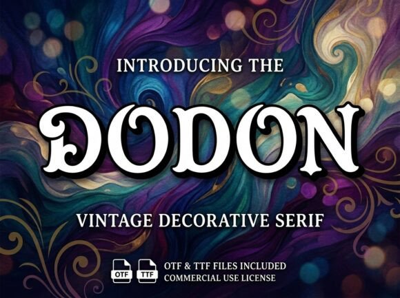 Dodon: A Vintage Display Font for Captivating Campaigns