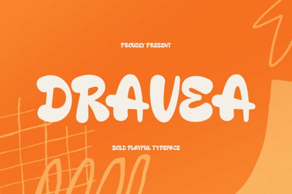 Dravea: A Bold Playful Display Typeface for Digital Brands