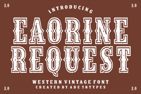 Eaorine Request: A Monumental Display Typeface for Rugged Branding