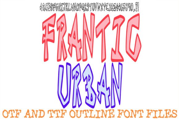 Frantic Urban: A Dynamic Typeface for Bold Brand Identity