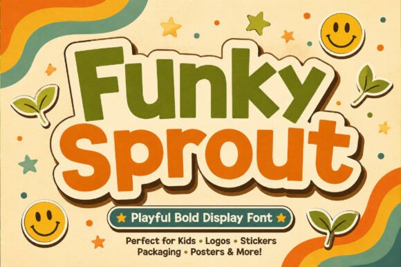 Funky Sprout: The Retro Display Font for Bold Campaigns