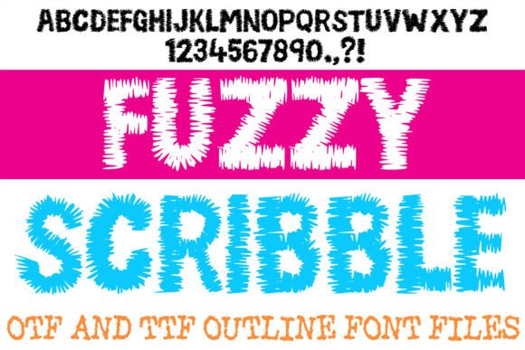 Fuzzy Scribble Font Review: A Tactile Display Typeface