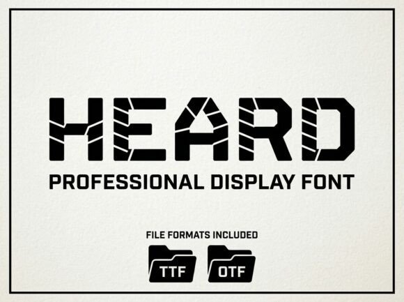 Heard: A Stunning Display Typeface for Bold Digital Design