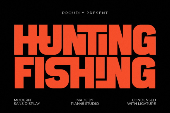 Hunting Fishing: The Modern Display Font for Outdoor Editorial Design