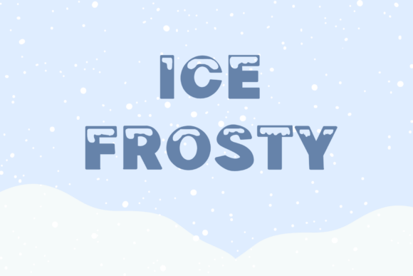 Ice Frosty: The Bold Display Font for Winter Crafts