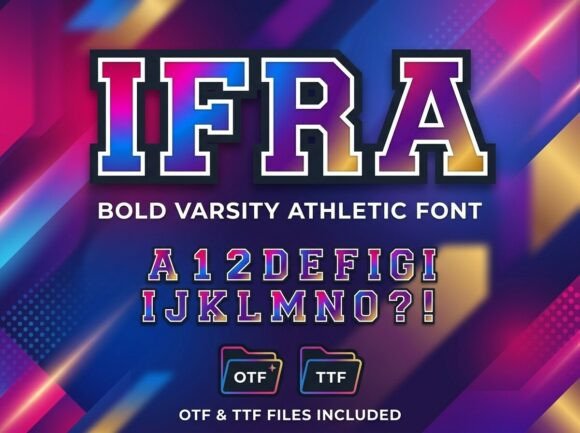 Ifra: The Bold Varsity Typeface for High-Impact Branding