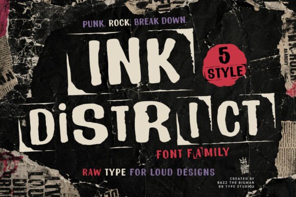 Ink District: The Gritty Typeface for Bold Digital Campaigns