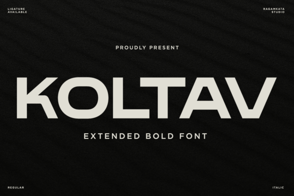 Koltav: A Bold Display Font for Digital Impact