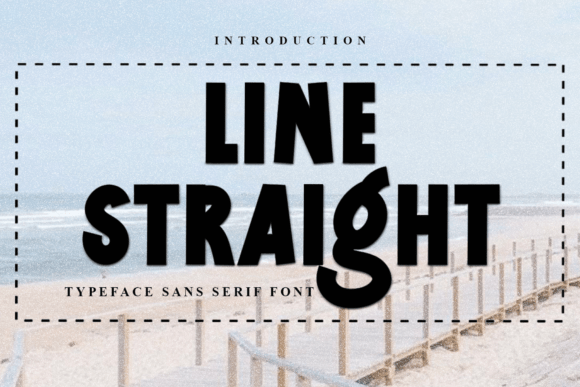 Line Straight: A Festive Display Typeface for Engaging Web Design