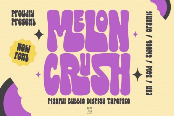 Melon Crush: A Bold Display Font for Vibrant Editorial Design