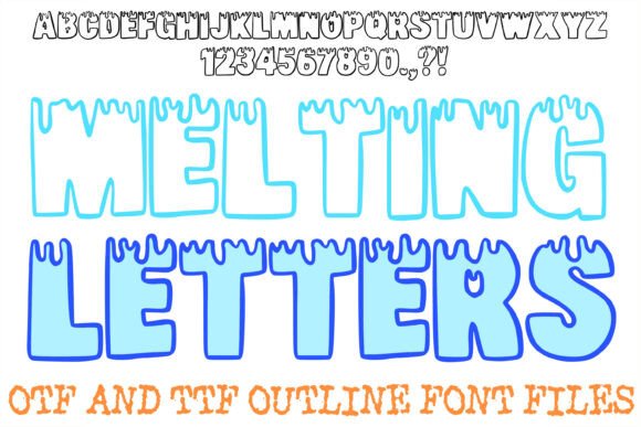 Melting Letters: The Bold Display Typeface for Editorial Design
