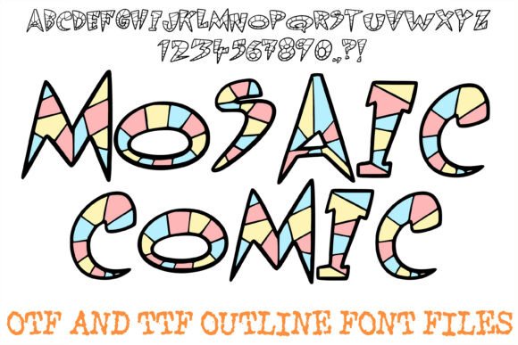 Mosaic Comic: A Bold Typeface for Digital Campaigns