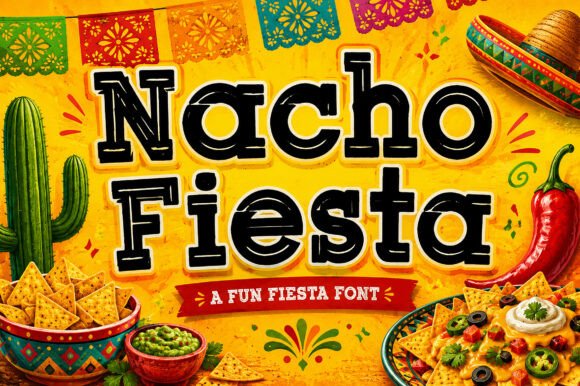 Nacho Fiesta: The Vibrant Typeface for Bold Branding