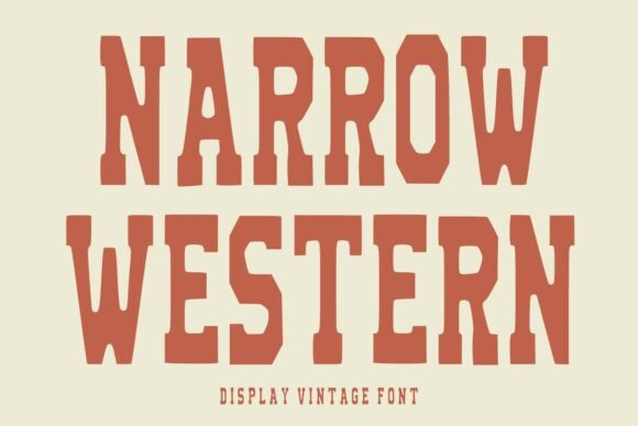 Narrow Western: A Bold Display Typeface for Editorial Design