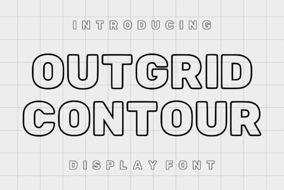 Outgrid Contour: A Bold Display Typeface for Modern Web Design