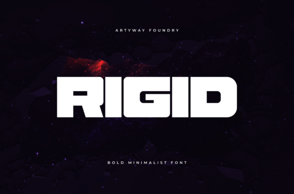 Rigid: The Bold Minimalist Display Font for High-Impact Branding