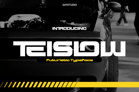 Teislow: The Futuristic Display Typeface for High-Impact Campaigns