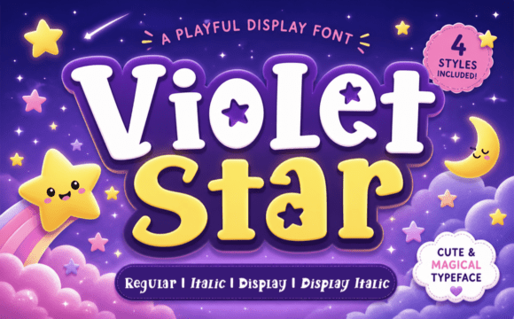 Violet Star: A Playful Font for Handmade Magic