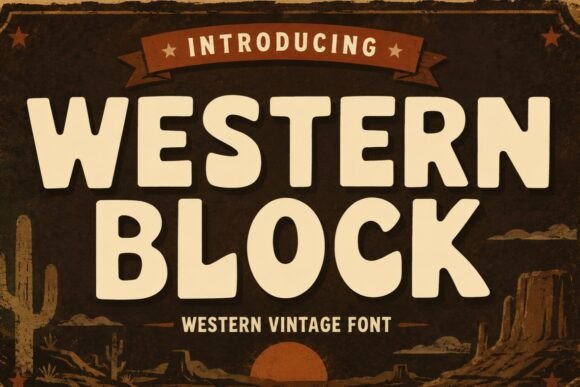 Western Block: The Bold Typeface That Anchors Your Campaign