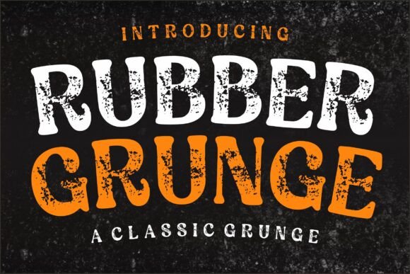 Why Rubber Grunge Is the Perfect Display Font for Handmade Products