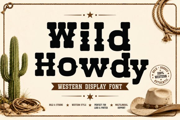 Wild Howdy: The Perfect Western Display Font for Handmade Brands